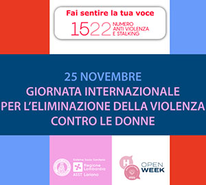 Giornata Internazionale per l'eliminazione della violenza sulle donne